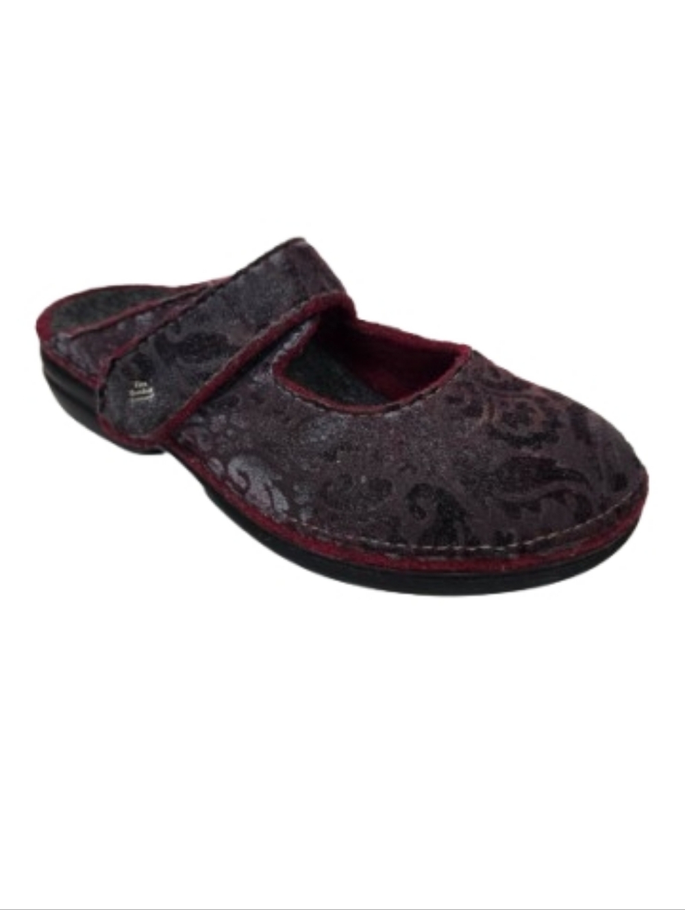 FINN COMFORT Embossed Fabric Clogs - Picture 2 of 14